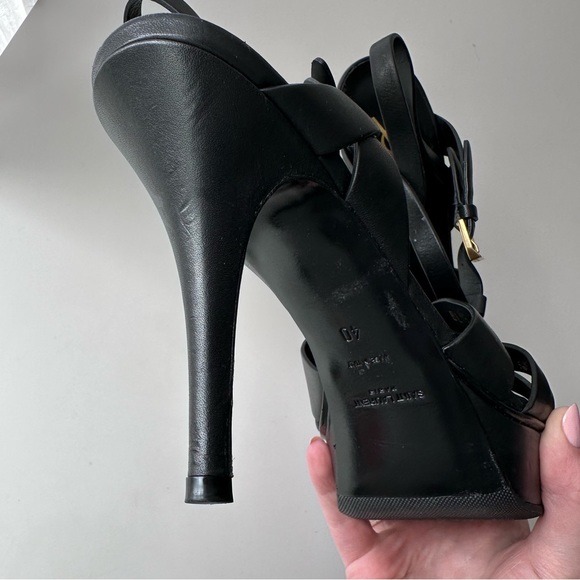 Saint Laurent Tribute Platform Sandals - Picture 5 of 7